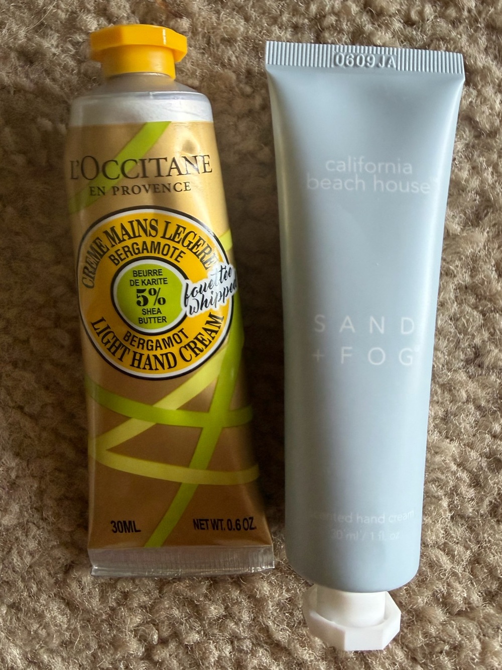 Hand Cream Set (L’Occitane and Sand & Fog)